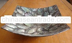 abalone shell inlay table ware