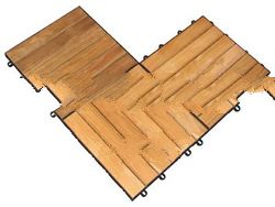 Teak Wood Garden Tile