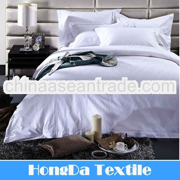 350TC Cotton luxury white hotel bedspreads 5pcs