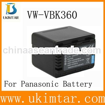 3580mAh digital camcorder battery fully decoded VW-VBK360 for Panasonic