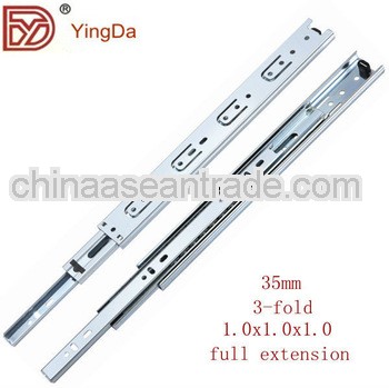 35mm ball bearing drawer slide/push-to-open drawer slide