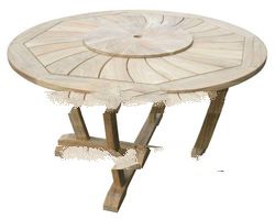 Teak Garden Fruniture - Radiant Round Table 4 Leg for your outdoor furniture by PT Segoro Mas