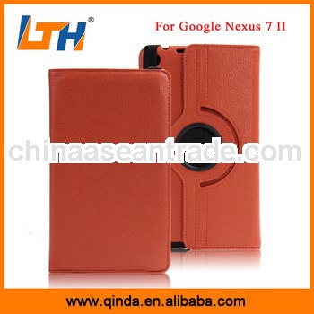 360 degree rotating leather case for nexus 7 second generation
