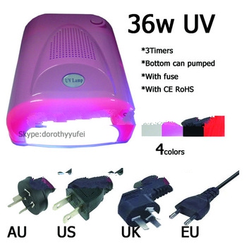 36w gel uv curing nail lamp with 3 timers