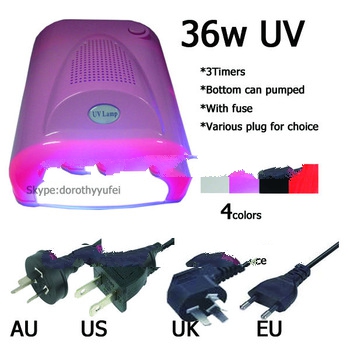 36w uv gel nail curing lamp with 3timers