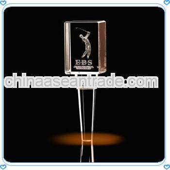 3D Crystal Laser Cube Wine Stopper for Bar Accessories