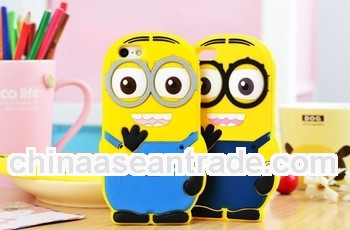 3D Despicable Me Silicone Case for iPhone 5 5S cartoon hybrid minions case for iphone5