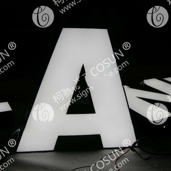 3D LED aluminium box letter