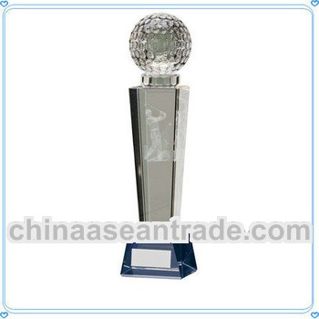 3D Laser Crystal Golfball Trophy for Winner Victory Gifts