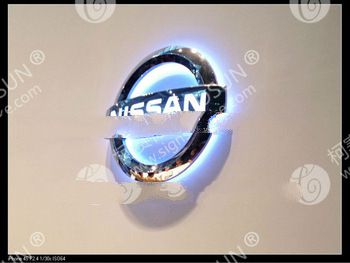 3D backlit car logo