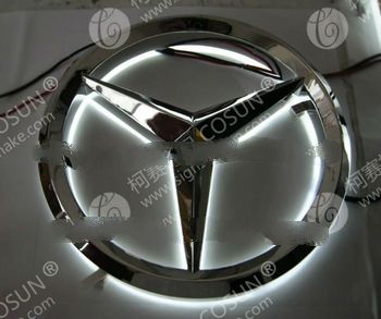 3D car logo for automotive showroom