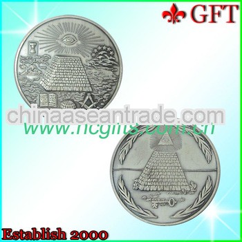 3D crafts antique design with silver coin dealers