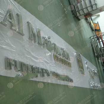 3D stainless steel number word