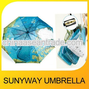 3 Folding New Design Automatic Map Umbrella