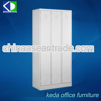 3 Single Door Steel Clothes Locker Cabinet Steel GYM Locker