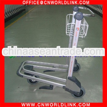 3 Wheels High Quality Aluminum Airport Equipment Cart