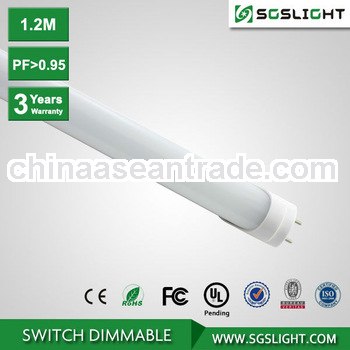 3 Years Warranty 2835 SMD LEDs T8 Dimmable LED Tube