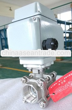 3 pc 220V dn40 electric ball valve for water