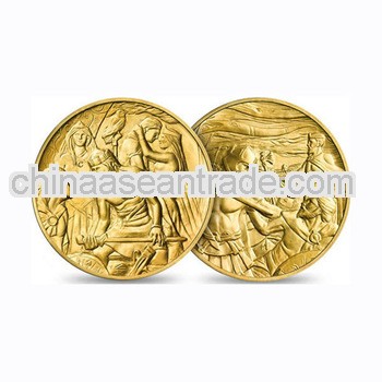 3d engraved gold medal