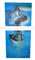 Abstract Blue Painting