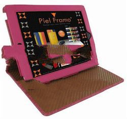 Piel Frama Pink Crocodile Cinema Leather Case for tablet pc