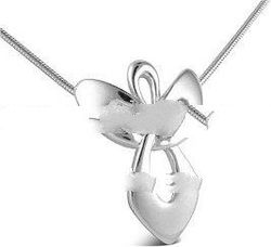 Sterling Silver Angel Pendant on Snake Chain