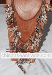 tiger cowrie necklace