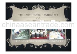 A Thai Natural Bamboo Covered Ceramic 00, Thai Vase product, Made in Thailand, Handmade crafts Produ