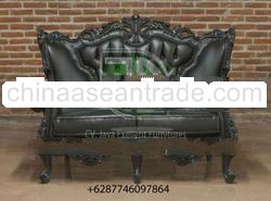 Luxury Sofa Black Glossy