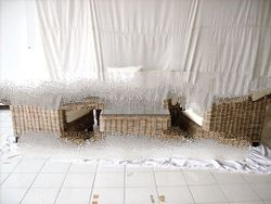 Batavia Living set w/rattan koboo grey