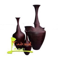 Lacquered On Bamboo Vase