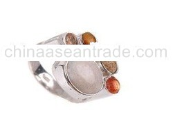 Sterling Silver 925 with Agate, CZ & Tiger Eye