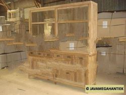 Antique Display Cabinet 6 Drawers - Teak Cabinet