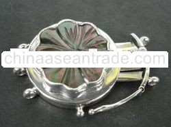 SS Tongue Clasp 3 Strands with MOP