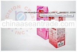 Folding Cartons (Packaging for Personal Care and Pharmaceutical Products and the likes)