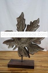 Wooden Deco Papaya Leaf