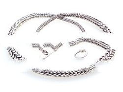 Sterling Silver Tulang Naga Bali Chain