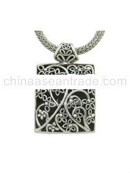 Sterling Silver Designer Bali Jewelry , Bali Pendant , Bali Jewelry , Silver Pendant