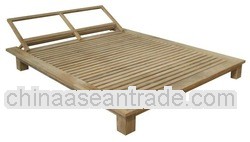 Teak Garden Furniture - Solo Double Lounger by PT Segoro Mas