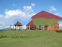 Wooden House And Gazebo