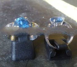 RFMN0023 - Sterling Silver Ring with Blue Topaz
