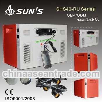 40W Solar Home System With Radio+USB+SD Card