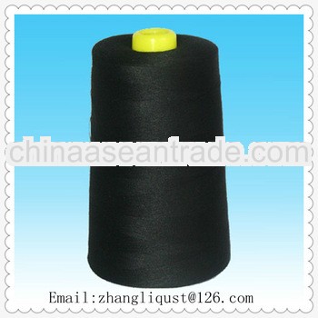 40/1 black polyester yarn for socks on dye tube