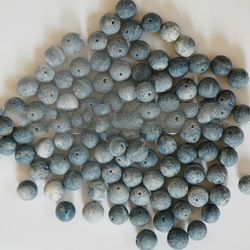 blue coral shape art polished