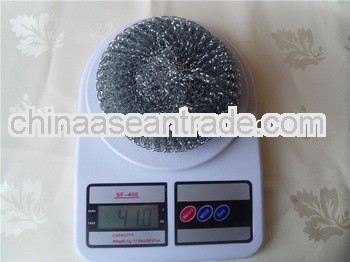 40g galvanized wire mesh scourer for kitchen washing