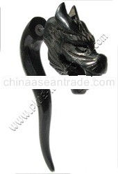 Organic Flesh Tunnel, Plug, Expander from Horn, Bone, Wood, Resin