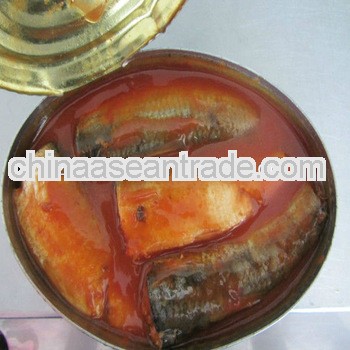 425g canned mackerel in tomato sauce with good quality