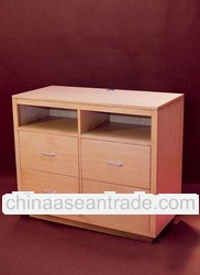 Modern Hotel Furniture Barberry Solid Wood TV Bench