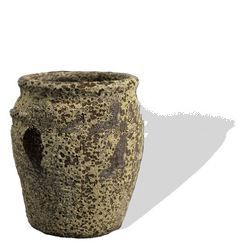 AAR sanblast antique planter- sanblast outdoor pot