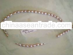 G6mm Pearl Oval Lavender Champagne